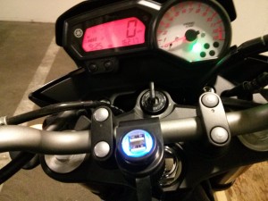 Installed USB Power outlets powered up.